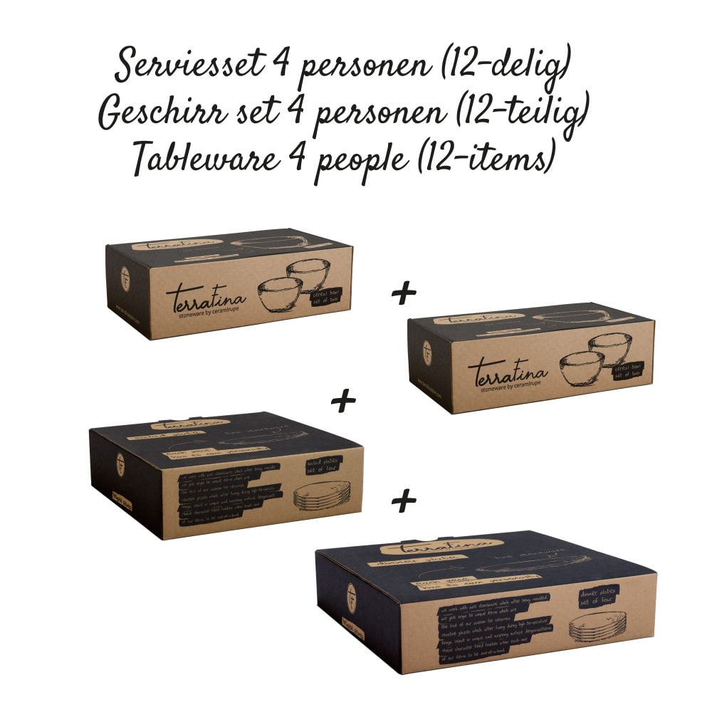 UNRO handgemaakt Portugees keramiek servies serviesset giftboxen