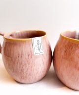 Barrel Cappuccino Pink Mokken - 2-delig Portugees Keramiek Servies