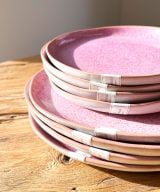 UNRO Portugees servies Ca Atlantica MAR Pink Salad Plates
