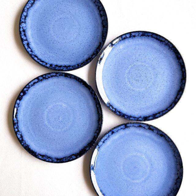 Amazonia Blue Ontbijtborden - 4-delig Portugees Keramiek Servies van Terrafina exclusief bij UNRO
