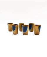 kleurrijke espresso kopjes - corals -handgemaakt keramiek - modern portugees servies bij UNRO