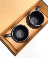zwarte espresso kopjes - black stone -handgemaakt keramiek - modern portugees servies bij UNRO