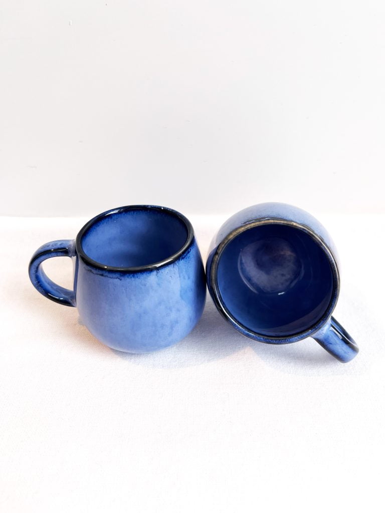 blauwe espresso kopjes - amazonia blue -handgemaakt keramiek - vaderdag cadeau tips bij UNRO